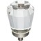 Jeffrey Alexander 1-1/4" Overall Length Brushed Pewter Faceted Glass Harlow Cabinet Knob G150L-BNBDL - alternate 1